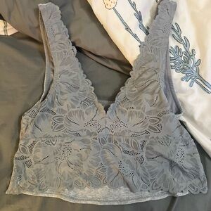 Aerie Grey Lace Reversible Tank